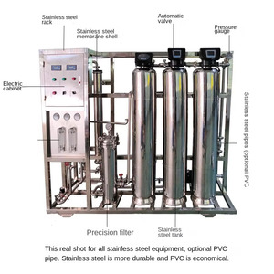 Eau nhựa 250L 500L xử lý nước thẩm thấu hệ thống nước thẩm thấu inversa Máy lỗ khoan hệ thống nước Hệ thống lọc - Product Image 1
