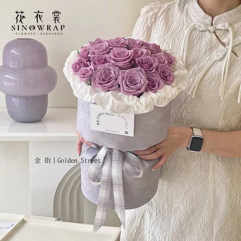 SINOWRAP Sinowrap Florist Supplies Accessories Fresh Flower Kraft Paper Bag For Mother'S Day