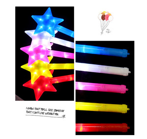 Nicro - Vara de Neon para festas, suporte de bandeira de neon para brincadeiras, bastão decorativo em forma de estrela, com varinha brilhante para presente e concerto, atacado de cores - Product Image 5