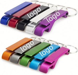 Lot de 100 décapsuleurs porte-clés en aluminium personnalisables avec texte et logo gravés pour bars, anniversaires et remises de diplômes - Product Image 1