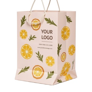กระเป๋าใส่กระดาษช้อปปิ้งสำหรับธุรกิจขนาดเล็กพิมพ์โลโก้ของคุณเองเครื่องประดับเสื้อผ้าขายปลีกกระเป๋าของขวัญกระดาษขนาดใหญ่สุดหรู - Product Image 1