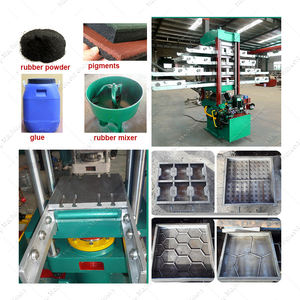 Presse de vulcanisation industrielle à commande PLC pour la fabrication de dalles de sol en caoutchouc à 4 couches, pour ligne de production de dalles en caoutchouc pour aires de jeux - Product Image 3