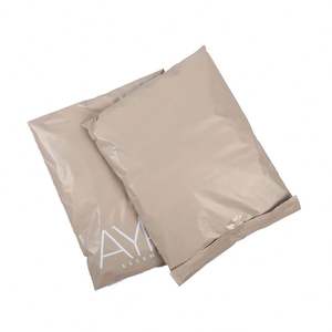 Impression sérigraphique, MOQ inférieur, sac d'expédition biodégradable personnalisé beige, impression d'enveloppe d'expédition, sac d'expédition express - Product Image 3