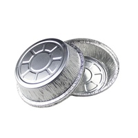 Plat à pâtisserie jetable de haute qualité, rond, en aluminium, pour la cuisson au four, contenants en aluminium