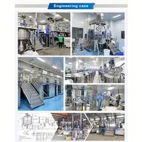 Machine de fabrication cosmétique à bon prix, mélangeur émulsifiant sous vide pour vernis à ongles et crème corporelle avec réservoir phase eau-huile