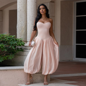FS11628A <span class=keywords><strong>Tuta</strong></span> Sexy a <span class=keywords><strong>Gamba</strong></span> <span class=keywords><strong>Larga</strong></span> per Donna, Abbigliamento Femminile di Tendenza - Product Image 1