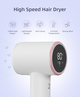 Sèche-cheveux BLDC haute vitesse pour la maison et les hôtels, léger, sans pales, portable, avec fonction ionique et buse diffuseur électrique