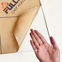 Plaques en acrylique coulé PMMA Fullux Lucite transparentes en Perspex, 1220*2440mm, 4x8Ft, 4x6Ft, 3mm, 5mm, 6mm, 2x3m
