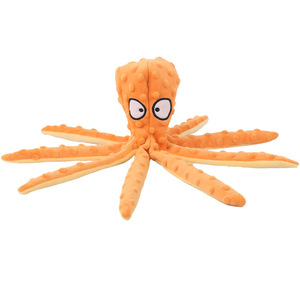 Nouveaux jouets couineurs pour chien, poulpe sans rembourrage, jouets en peluche froissée, jouets à mâcher durables et interactifs pour animaux de compagnie - Product Image 2