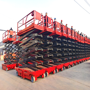 Plataforma Elevadora Automotriz de Alta Calidad de 12m 14m 16m 18m, Plataforma Hidráulica Autopropulsada sobre Orugas, Elevador de Tijera - Product Image 4