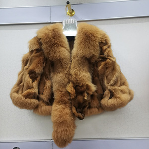Vêtements d'hiver pour femmes Mode Manteau court en fourrure de renard épais et chaud - Product Image 3