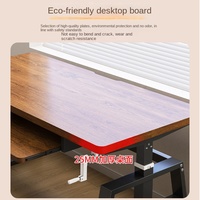 Bureau à domicile moderne de Style contemporain Bureau d'ordinateur en acier et métal Table de sports électroniques en bois Support de clavier pour étudiants Chambre d'étude