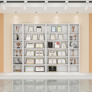 Kệ sách treo tường kệ sách 4 kệ lưu trữ mở 5 lớp với tủ nhỏ một tủ sách cho thư viện - Product Image 6