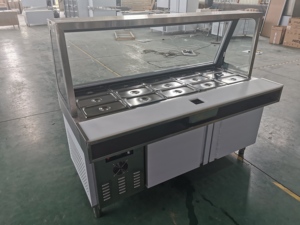 Congelador <span class=keywords><strong>Horizontal</strong></span> de Acero Inoxidable, Equipo de Barra de Ensaladas, Refrigerador - Product Image 6