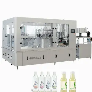 High quality automatic small plastic bottle three in one mineral water juice filling machine