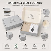 Boîtes d'expédition en carton ondulé personnalisées pour l'emballage de vêtements avec logo couleur, boîtes d'expédition pour le commerce électronique