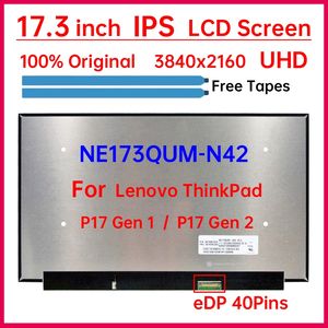 17.3 "NE173QUM-N42จอ LCD สำหรับแล็ปท็อป ThinkPad P17 Gen 1 Gen 2อะไหล่แผงเมทริกซ์จอแสดงผล3840x2160 EDP 40พิน - Product Image 2