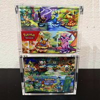 Boîte de présentation TCG en acrylique pour cartes à collectionner Pokémon Kanto Power Charizard Mini Tin Set – Boîte de rangement transparente en acrylique de 6 mm