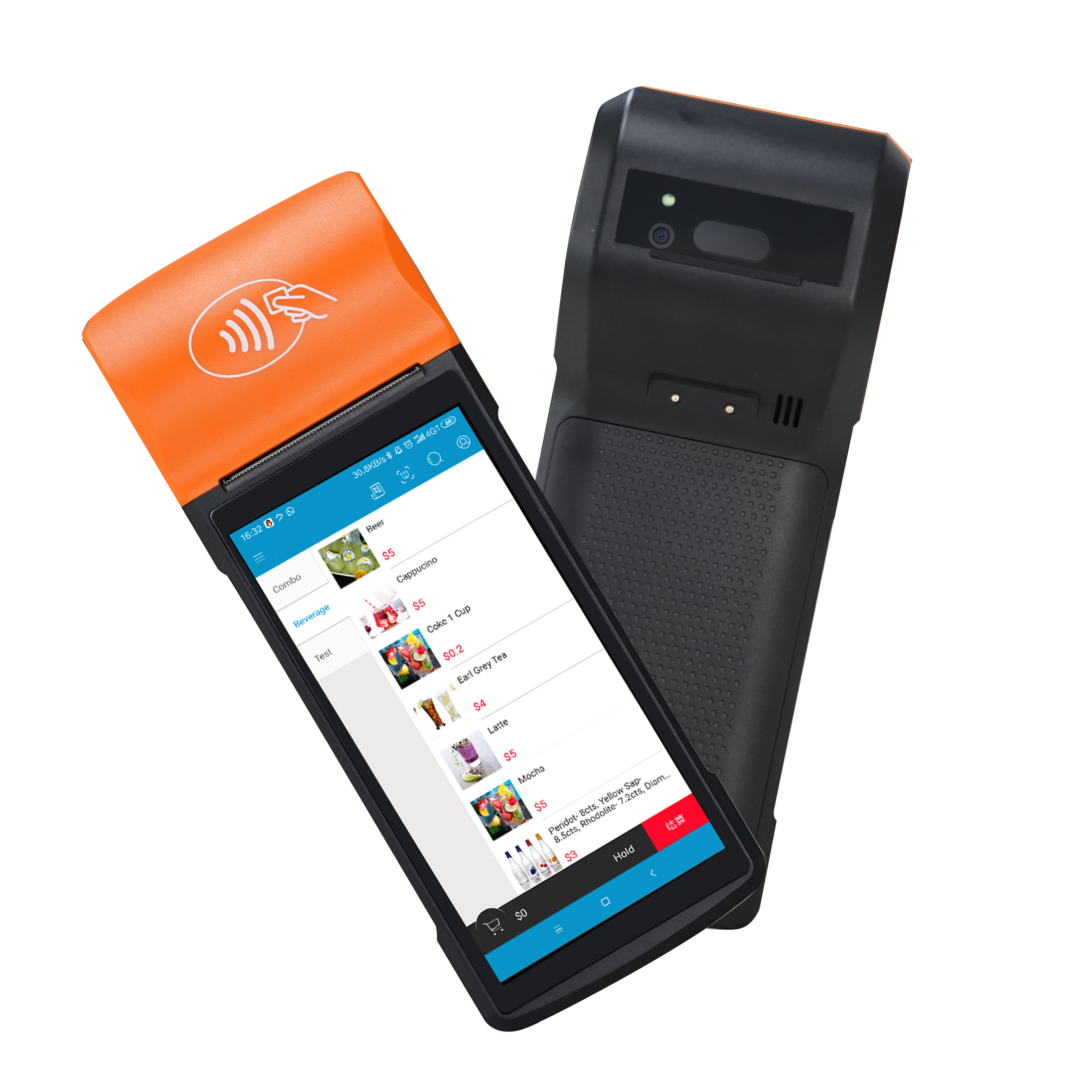Android POS терминал с принтером Wifi 3G GPS Location POS система Wifi POS принтер ручной