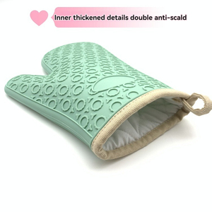 Chuyên nghiệp Chấm Silicone lò găng tay không thấm nước và chịu nhiệt găng tay nấu ăn - Product Image 5