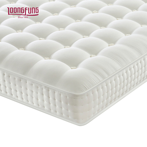 Matelas hybride en soie tufté à la main personnalisable LOONGFUNG pour hôtel/usage domestique avec ressorts ensachés zonés et latex naturel - Product Image 2