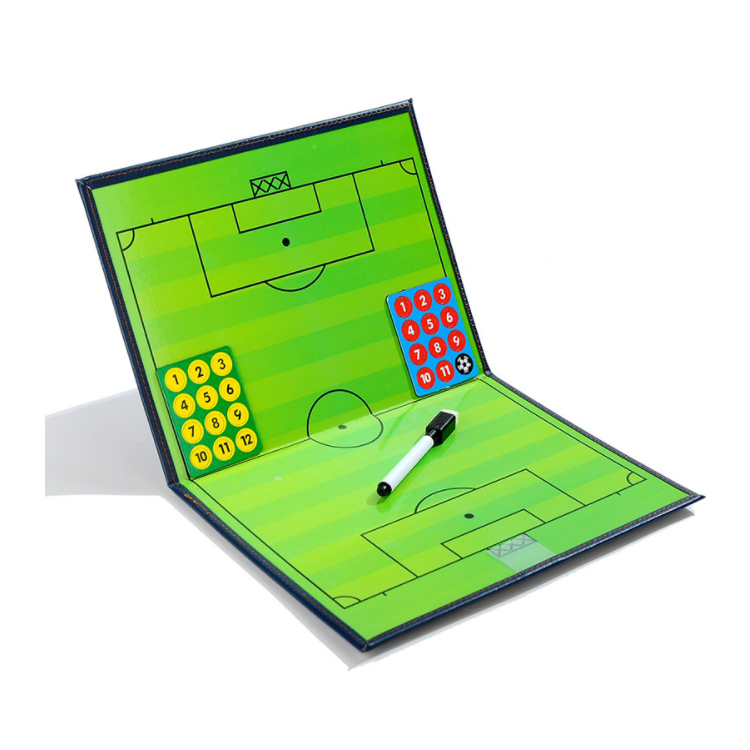 Футбол тренер доска магнитная ручка тактическая командная доска кожа складной обучающая доска