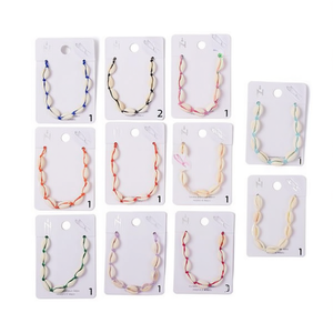 <b>Shell</b> Bead <b>Bracelet</b> Stainless Steel Handmade 12pcs Set Fashion Jewelry Unisex Gift - Product Image 2