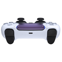 EXtremeRate Clear Purple DIY Pièce personnalisée Pavé tactile de remplacement pour contrôleur ps5 BDM-010/020/030/040/050