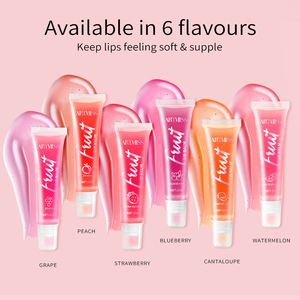 Faça seu logotipo <span class=keywords><strong>flavor</strong></span> fruta brilho labial base tubos de embalagem do vendedor personalizado rótulo privado - Product Image 2