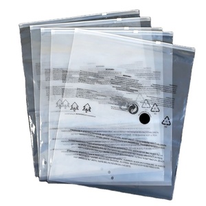 Travel PE Transparent Zipper <b>Bag</b>, Reclosable Garment Pouch Business Trip Clothes <b>Storage</b> and Sorting Packaging <b>Bag</b> - Product Image 1