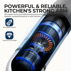 Mixeur-<span class=keywords><strong>Blender</strong></span> 1200W, 18000 tr/min, <span class=keywords><strong>avec</strong></span> récipients de 600 ml/800 ml, 4 lames, sans BPA, accessoires compatibles lave-vaisselle - Product Image 2