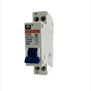 Cgz chất lượng tốt 4.5kA dpn Din Rail cài đặt thu nhỏ ngắt mạch 1P + 2 MCB