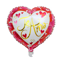 Ballons en forme de cœur Te Amo, ballons en mylar « Je t'aime » en espagnol pour la Saint-Valentin, décoration de mariage, globos