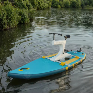 Vélo aquatique gonflable commercial portable à pédales pour sports nautiques, type bateau électrique, avec technologie Drop Stitch - Product Image 3