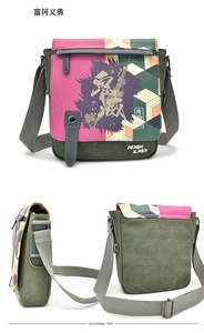 <span class=keywords><strong>Sac</strong></span> à bandoulière en toile imprimé avec lame en 3d, design de dessin animé, <span class=keywords><strong>Manga</strong></span>, Tanjirou, Nezuko Zenitsu, Giyuu - Product Image 6