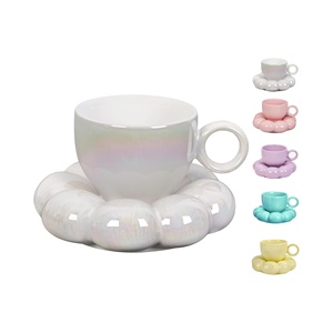 Coffees Saueer Macaron Glaze <b>Saucer</b> Afternoon Camellia Tea Porcelain Pottery Ceramic Drinking Sun Flower Mug <b>Cup</b> and Plates - Product Image 1