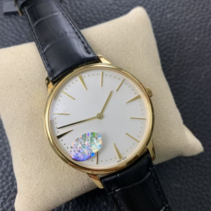 Montre mécanique pour homme de qualité supérieure, 41 mm, acier inoxydable, bracelet en cuir, mouvement 3235, cadran blanc simple - Product Image 2