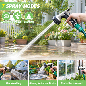 Boquilla de Manguera de Jardín de Aleación de Zinc de Alta Resistencia SUNSHINE - Pistola de Agua con Gatillo Trasero de 7 Patrones <span class=keywords><strong>para</strong></span> el Cuidado de Plantas y el Baño de Mascotas - Product Image 6