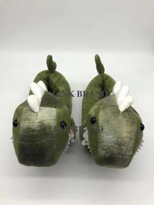 Dernières pantoufles pour enfants en peluche de <span class=keywords><strong>dinosaure</strong></span> de qualité supérieure, cadeau promotionnel d'hiver, pour hommes - Product Image 3