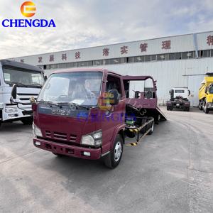 Camion barrière à fond plat ISUZU Prix bon marché Camions de sauvetage Dépanneuse de véhicules - Product Image 2