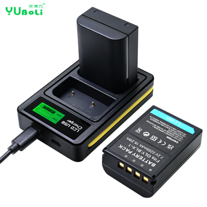 ขายส่งเครื่องชาร์จแบตเตอรี่กล้อง LCD USB 2 ช่องสำหรับ <span class=keywords><strong>OLY</strong></span> BLX-1, เหมาะสำหรับกล้องมิเรอร์เลส Olympus OM-1 <span class=keywords><strong>OM1</strong></span> - Product Image 2
