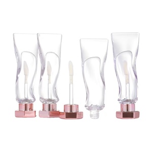 Mới nhất được thiết kế nắp lục giác Lip Gloss rỗng ống, 5ml hình chữ S kem đánh răng hình ống Lip Gloss Ống bao bì - Product Image 1