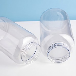 600ml Pet vòng tùy chỉnh nhựa BPA-free sữa dùng một lần chai bán buôn 500ml rõ ràng nhựa tươi chai nước trái cây với mũ - Product Image 4