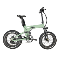 Vélo électrique pliable de 20 pouces, 350W, 36V, 21AH, double batterie, cadre en aluminium, 7 vitesses, vélo électrique pliable certifié CE