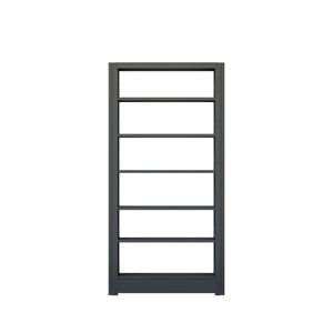 Estantería de Acero Minimalista con Marco Abierto, Estante Metálico para Estudio, Oficina, Exhibición, Librería, Biblioteca - Product Image 1