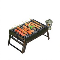 Mini barbecue d'extérieur, support de barbecue portable pour le camping, support de cuisson pliable pour la maison, hauteur 20 cm, poids 1400 g, vente en gros d'usine