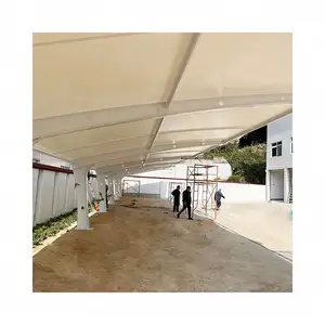 Gölgelik güneş alüminyum konsol Carports garaj Metal taşınabilir alüminyum çadır açık kitleri kavisli katlanır tuval Pvc L Carport