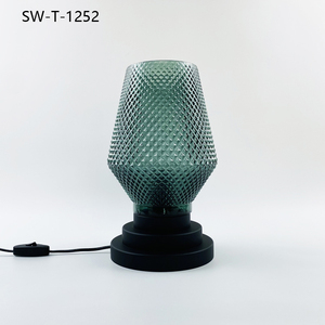 Lampe de table en verre E27, luminaire minimaliste simple de style nordique pour le salon, décoration de la maison, <span class=keywords><strong>abat</strong></span>-<span class=keywords><strong>jour</strong></span> en verre moderne et luxueux - Product Image 5