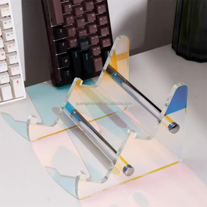 Cầu Vồng Acrylic 3 Tier Bàn phím đứng óng ánh Acrylic bàn phím máy tính kệ giá - Product Image 5