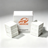 Bloc de craie en carbonate de magnésium personnalisé avec logo OEM ODM, poudre fine antidérapante, vente en gros pour la gymnastique et les créateurs d'ASMR